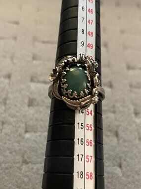 Vintage Sterling Silver Ring Sz 6.5 Handmade Gemstone Bob Stringer Y2K $295